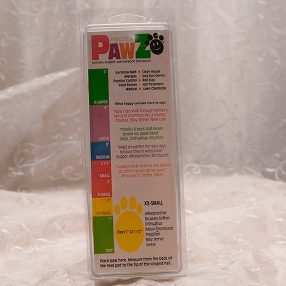 Dog Toy, Slip on Shoes Boots, Rain XX Small Plus Kong Treat Toy Small - Picture 2 of 3